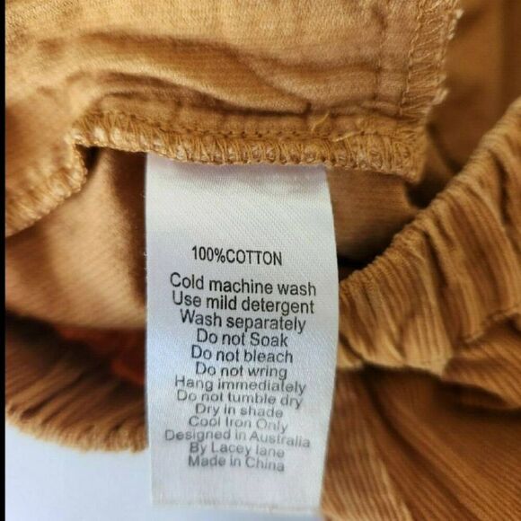 Lacey Lane Bounty tuckers girls toddler 3t Autumn copper penny corduroy shorts v - Picture 5 of 7